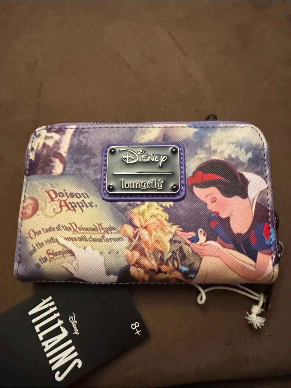 Loungefly Disney Evil Queen Wallet in Black and Purple